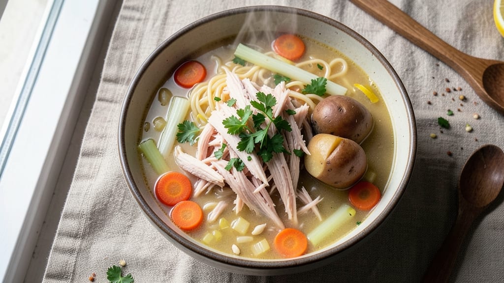 American Chicken Soup Recipe: Homestyle Comfort With Tender Shreds