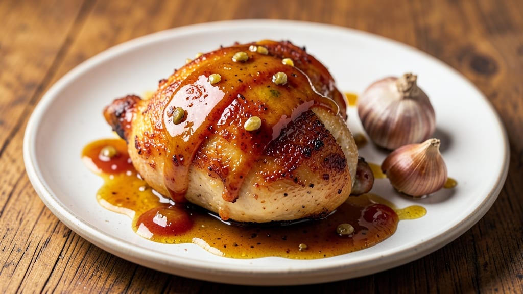 Baked Chicken With Mustard and Ketchup Recipe: Tangy Glaze That Caramelizes to Sticky Perfection