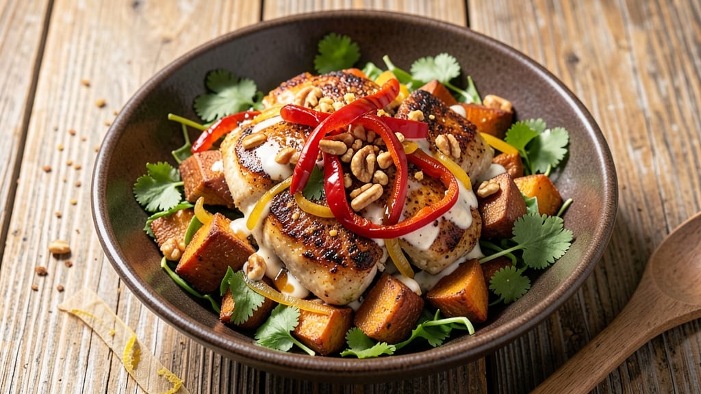 African American Chicken Salad Recipe: Smoky Cumin and Sweet Potato Swirls
