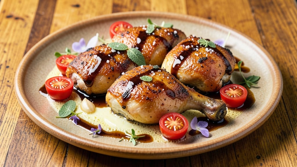 Balsamic Chicken Thighs With Burst Tomatoes Recipe: Sweet-Tart Balance That Pops With Every Bite