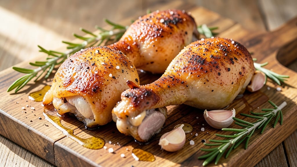 Baked Whole Chicken Legs Recipe: Crispy Skin, Juicy Meat in One Pan