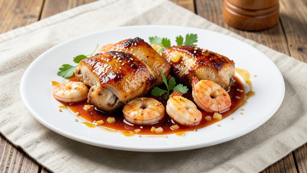 Applebee's Copycat Bourbon Chicken and Shrimp Recipe: Sticky-Sweet Glaze That Caramelizes to Golden Perfection