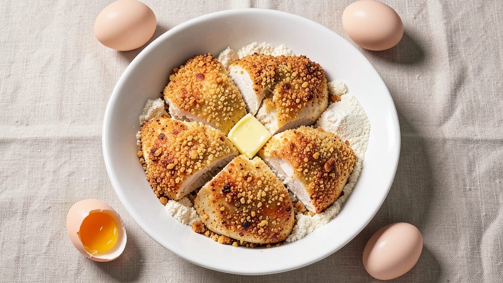 Baked Chicken Breast With Bread Crumbs Recipe: Crispy Crust, Juicy Centers Without Drying