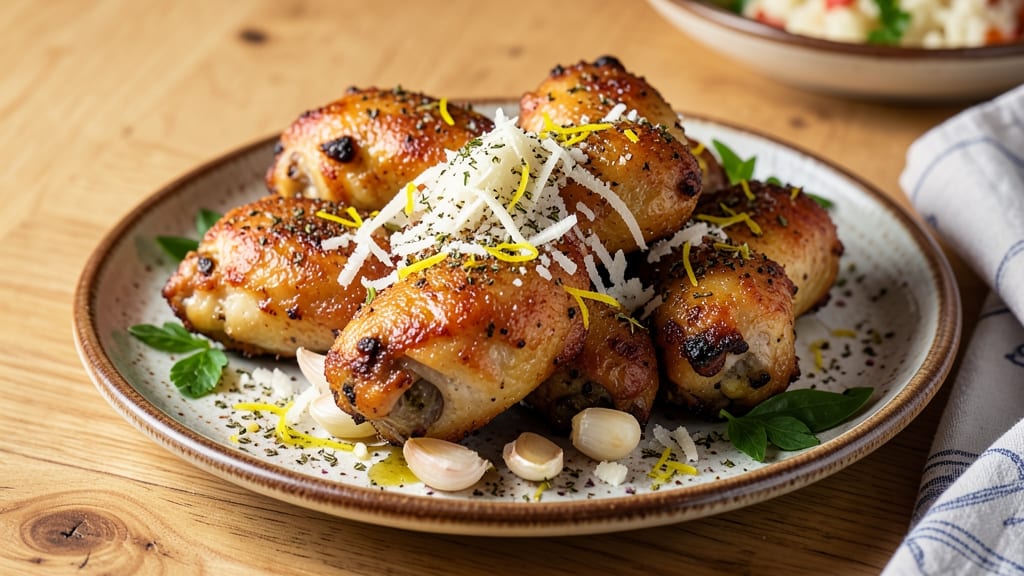 Baked Italian Chicken Wings Recipe: Parmesan-Crusted Crunch With Garlicky Depth