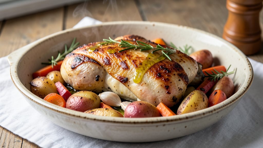 Baked Chicken One-Pan Recipe: Juicy Crispy Skin in 30 Minutes
