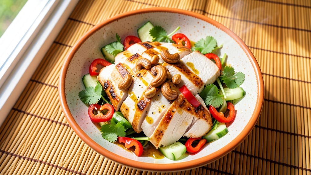 Asian Cashew Chicken Salad Recipe: Nutty-Creamy Crunch Meets Sweet-Savory Bite