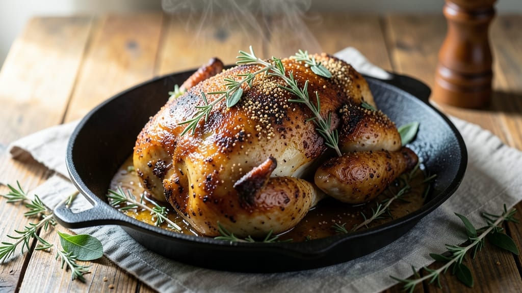 Amish Baked Chicken Recipe: Slow-Roasted With Herbs and Golden Crisp