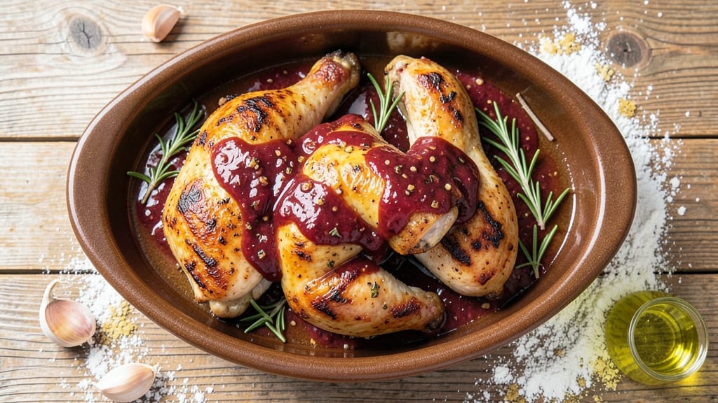 Baked Chicken Marinated in Italian Dressing Recipe: Herb-Infused Crispy Skin and Juicy Core
