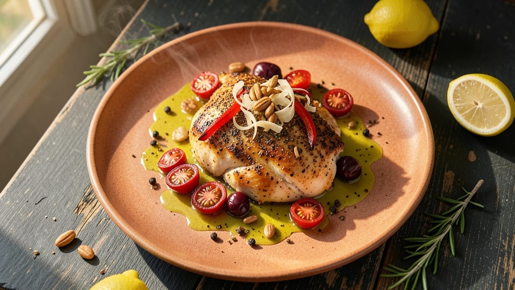 Baked Mediterranean Chicken Breast Recipe: Herbed Lemon-Garlic Crust with Juicy Core