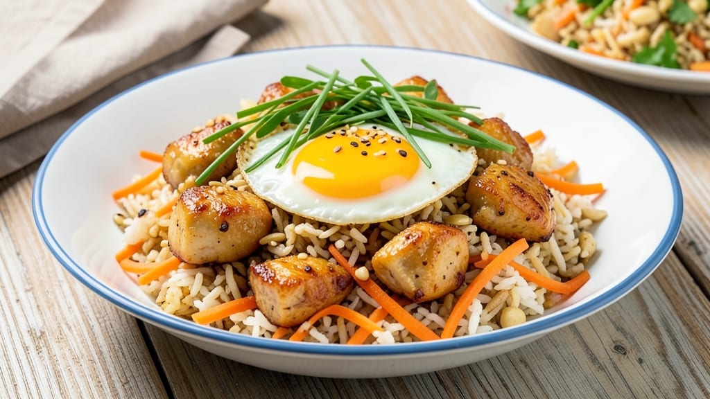 American Chicken Fried Rice Recipe: One-Pan Crispy Egg and Veggie Fusion