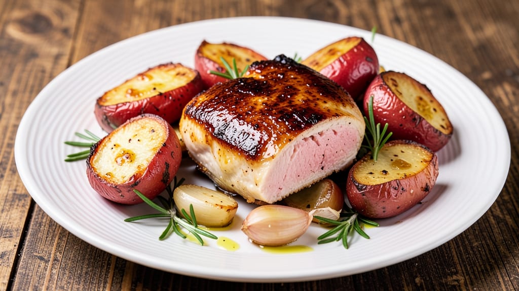 Baked Chicken Breast and Red Potatoes Recipe: Herb-Roasted Harmony in One Pan