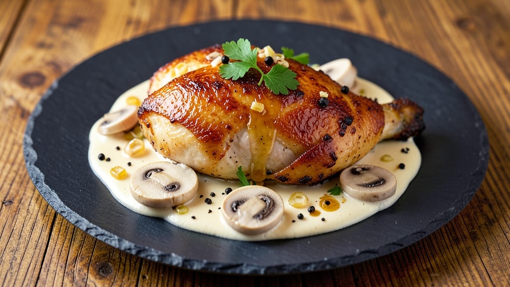 Baked Chicken and Mushroom Sauce Recipe: Deep Umami Flavor in One-Pan Magic