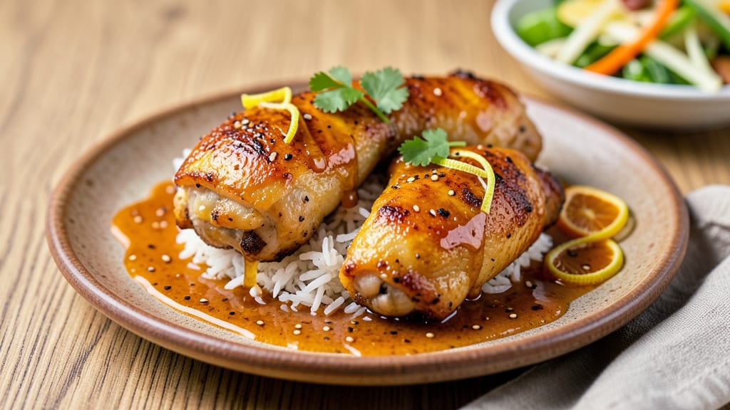 Baked Orange Chicken Thighs Recipe: Glazed Sweetness and Crispy Skin Magic
