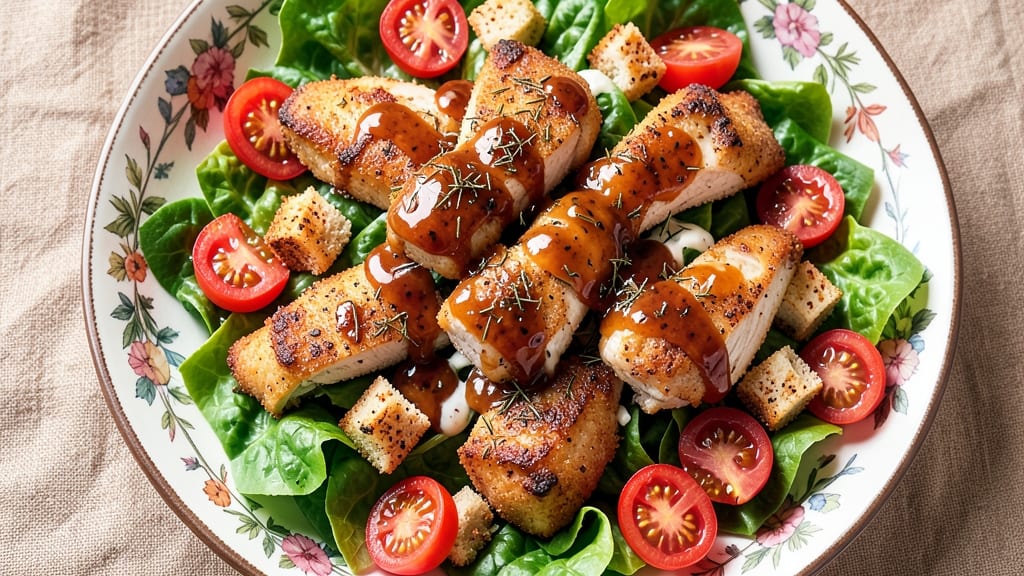Ample Pantry Hot Chicken Salad Recipe: Spicy Crispy Chicken With Creamy Ranch Kick