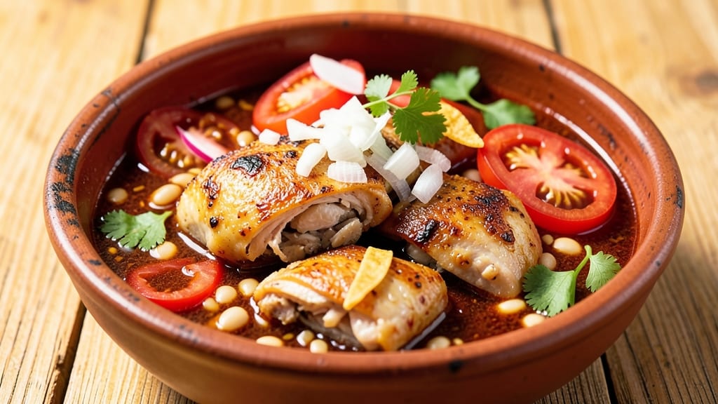 Authentic Red Chicken Pozole Recipe: Smoky Tomato-Chili Simmered to Richness