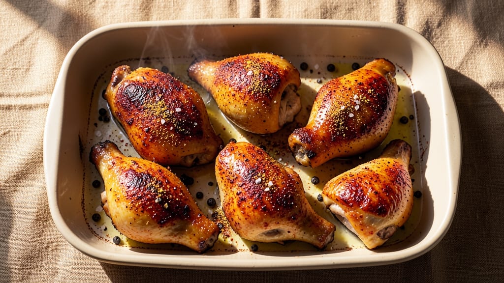 Baked Chicken Thighs and Drumsticks Recipe: Juicy Golden Crust Without the Bake Time Stress