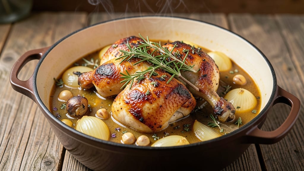 Boiled Chicken Legs Recipe: Herbed Poaching Magic for Juicy, Fall-Off-Bones Tender Meat