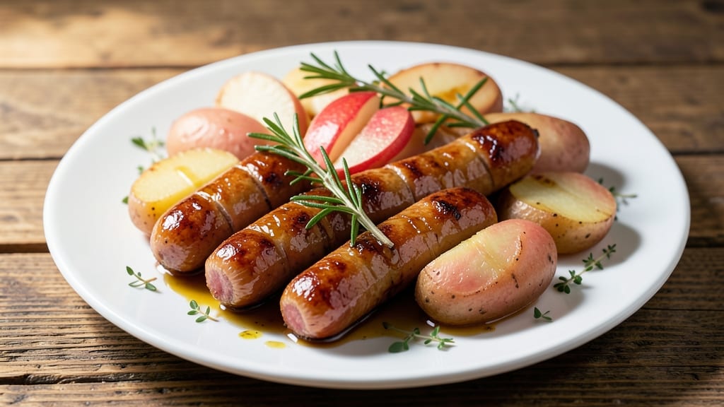 Apple Chicken Sausage and Potatoes Recipe: One-Pan Herb-Roasted Harmony