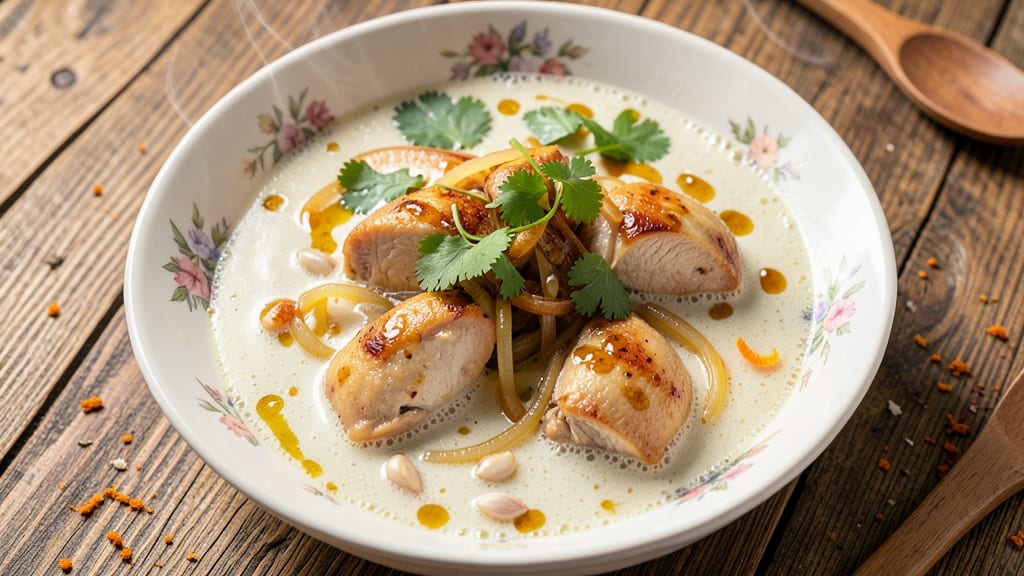 Bangladeshi Chicken Soup Recipe: Fragrant Coconut and Turmeric Comfort