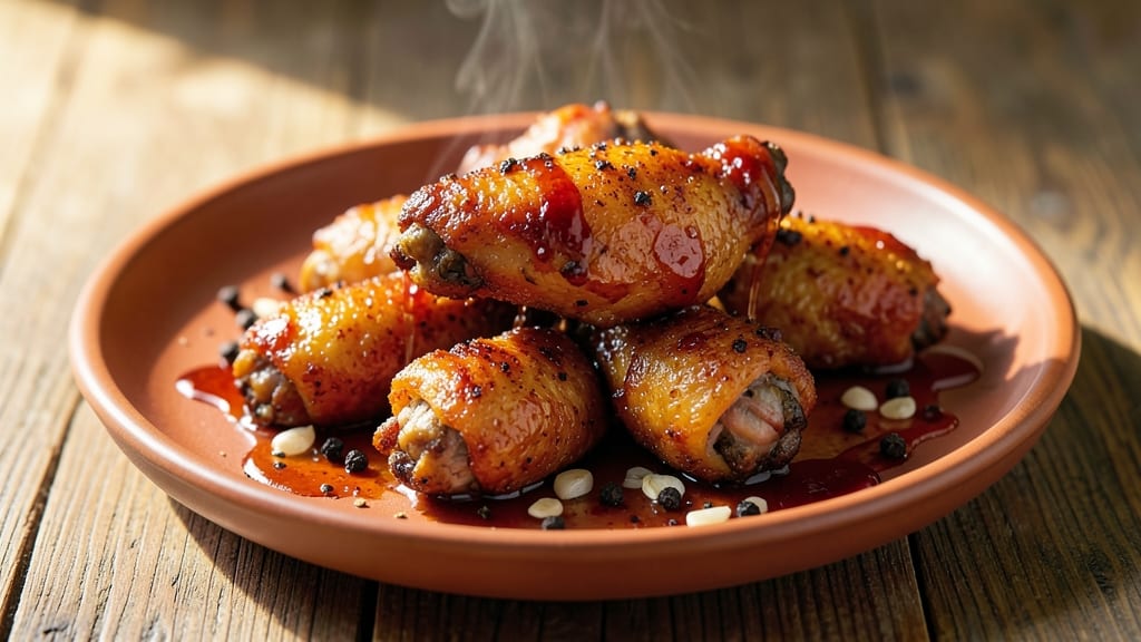 Chicken Wings and Drumsticks Recipe: Smoky-Garlic Glaze for Sticky, Caramelized Crunch