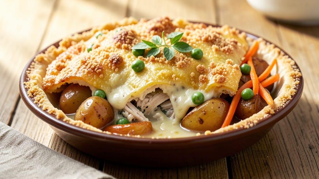 Aunt Jemima Chicken Pot Pie Recipe: Herb-Infused Crust and Creamy Filling in One Dish