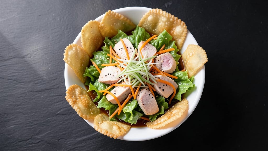Applebee's Asian Chicken Salad Copycat Recipe: Crispy Wonton Bites and Sweet Soy Magic