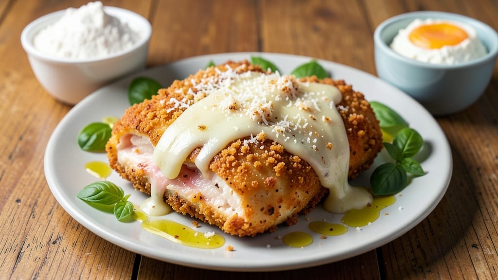Baked Breaded Chicken Parmesan Recipe: Crispy Golden Crust, Melty Cheese Layers