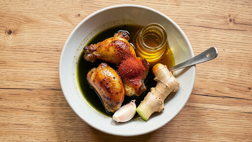 Baked Chicken Wings Marinade Recipe: Smoky Garlic-Honey Base That Sticks Like Glue