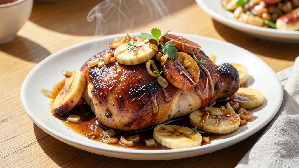 Baked Banana Chicken Recipe: Sweet-Savory Crispy Bites in One Pan