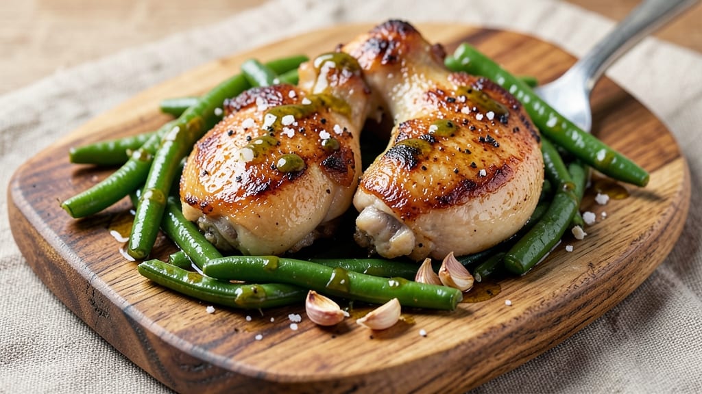 Babe's Chicken Dinner House Green Beans Recipe: One-Pan Roasted Green Beans With Garlicky Crispy Chicken