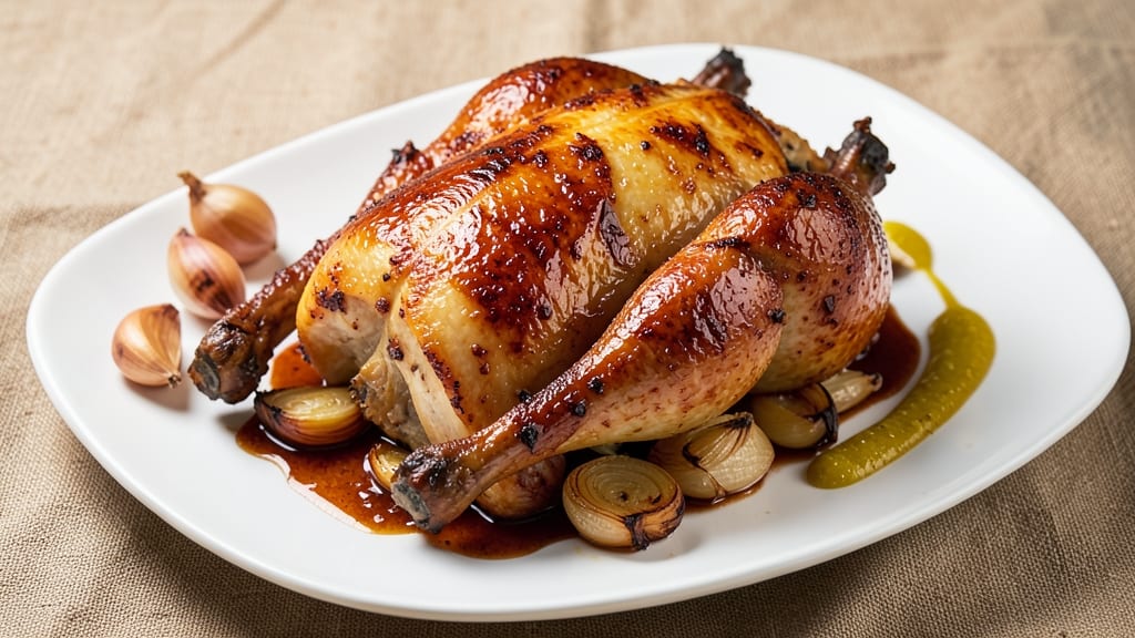 Baked Chicken With Worcestershire Sauce Recipe: Umami-Rich Roast With Crispy Skin