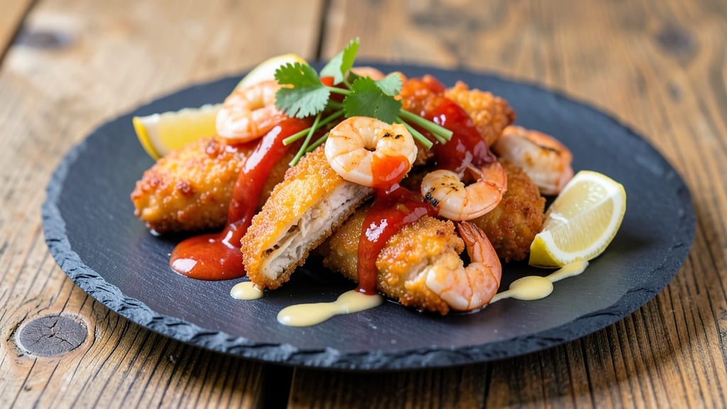 Bang Bang Chicken and Shrimp Copycat Recipe: Creamy Spicy Crunch in One Bowl
