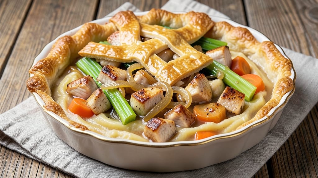 Mrs Budd's Chicken Pot Pie Copycat Recipe: Golden Crust Meets Savory Celery-Topped Filling