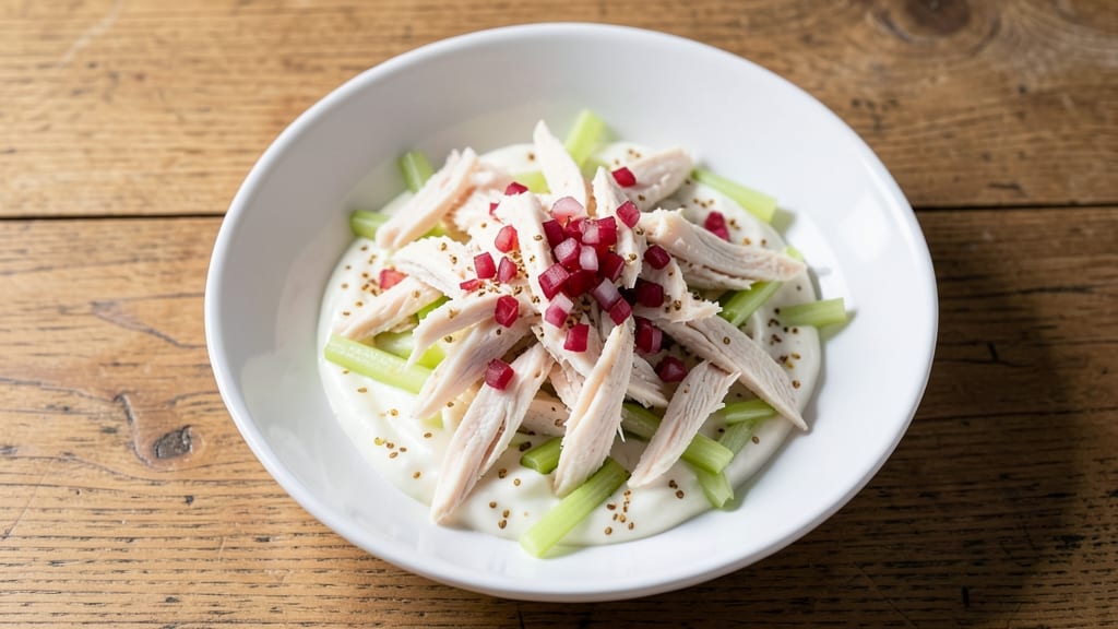 Simple Canned Chicken Salad Recipe: No-Mayo Creaminess With Crunchy Texture